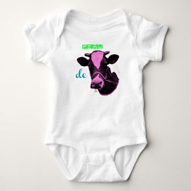 T Shirt Bicolore femme Peau de vache (Framsida)