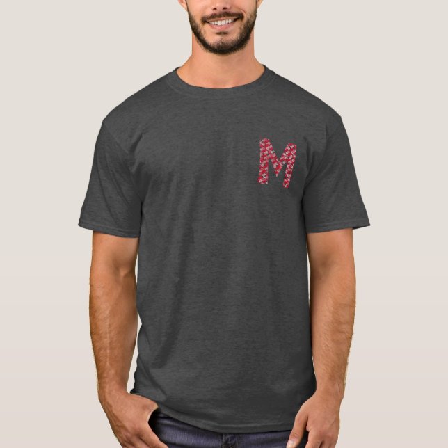 t-shirt Bisous Lettre M (Framsida)