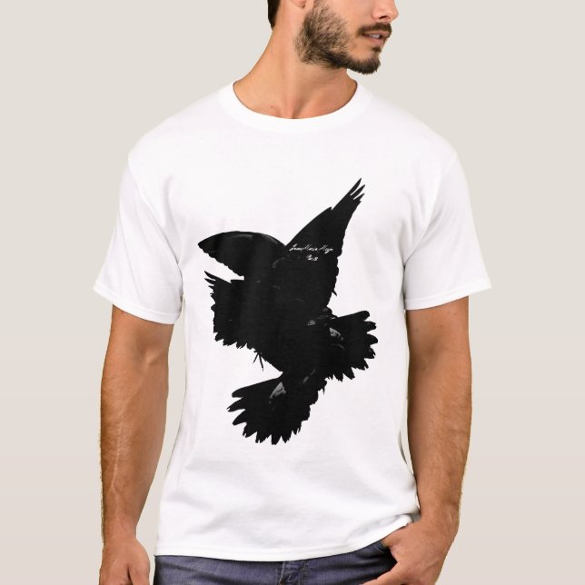 t-shirt black birds Jean Marie Moyer (Framsida)