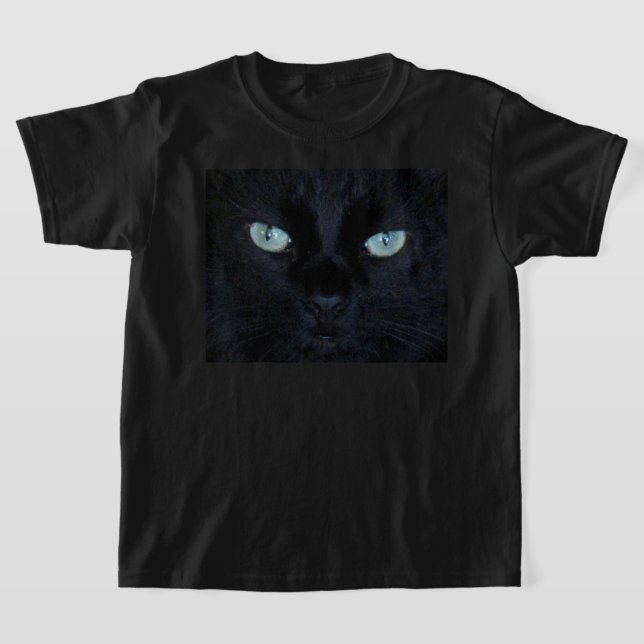 T-Shirt - Black Cat Öga (Laydown)