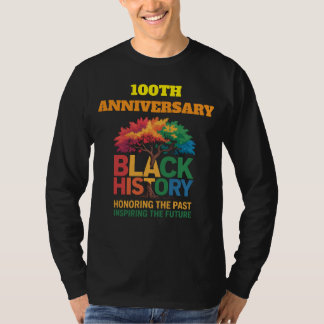 T-Shirt-Black History 100 years T Shirt