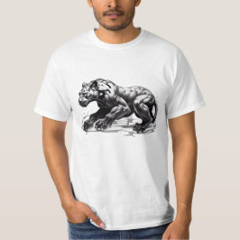 T-Shirt Black Leopard Design Arg Stalking