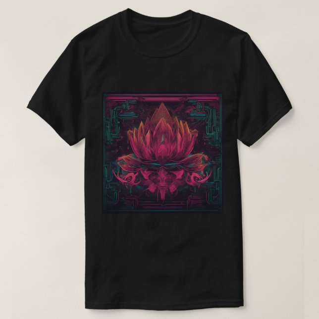 T-Shirt, Black, Lotus T Shirt (Design framsida)