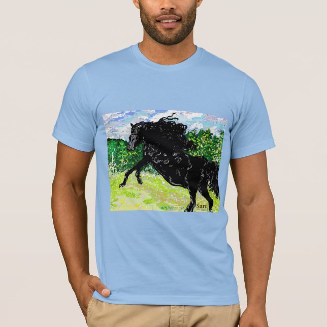 T-Shirt : Black Stallion (Framsida)