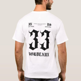 T-shirt Blanc Bordeaux 33