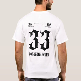T-shirt Blanc Bordeaux 33