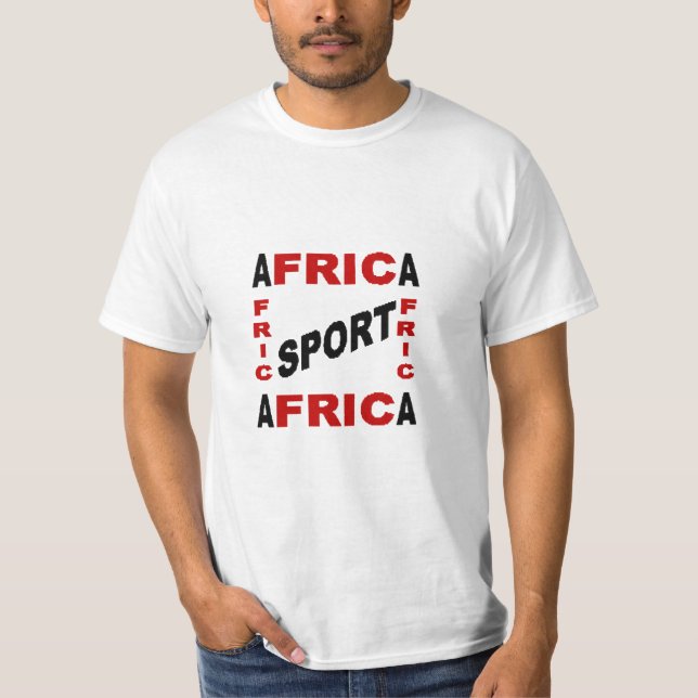 T-shirt blanc homme DESIGN AFRIKA SPORT (Framsida)