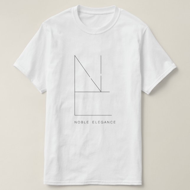 T-shirt Blanc Pour Hommes  (Noble Elégance) (Design framsida)