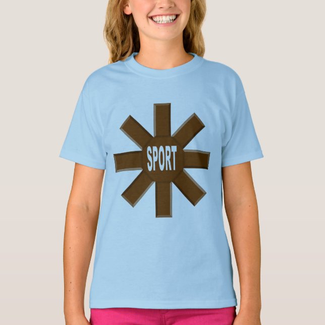 T-shirt bleu ciel  SOLEIL CHOCOLAT (Framsida)