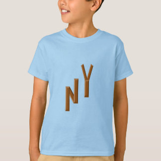 T-shirt bleu enfant CHOCOLAT NEW YORK