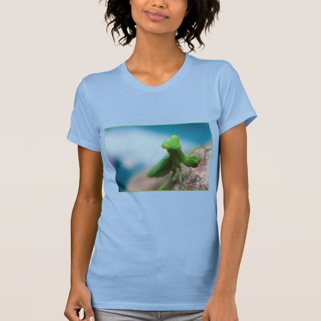 T-Shirt - Blue Mantis World (Framsida)