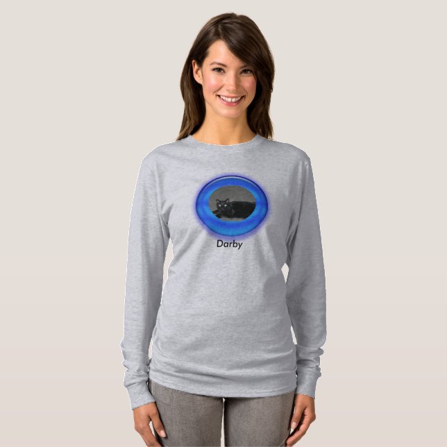T-Shirt - Blue Three Dimensional Round Ram (Hel framsida)