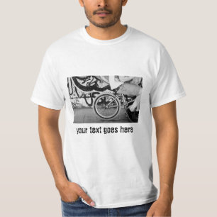 T-Shirt BMX-cykelskrik park graffiti svart