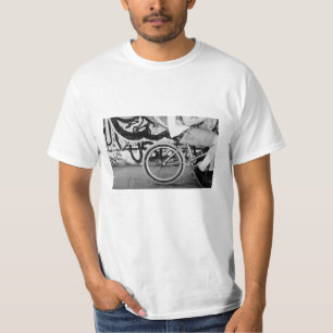 T-Shirt BMX-cykelskrik park graffiti svart