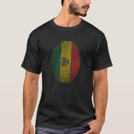 T-shirt Bolivia fingerprint flag