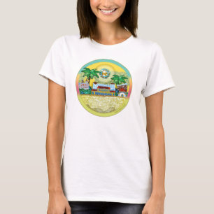 T-Shirt   Bondi Beach Paradise - Gult Himlar
