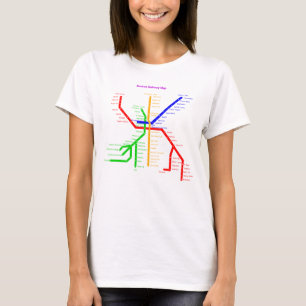 T-Shirt Boston-tunnelbanan