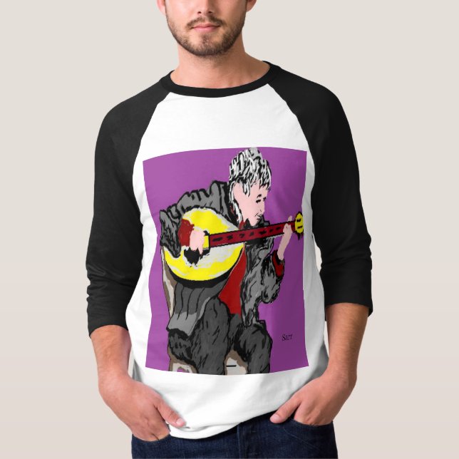 T-Shirt : Bouzouki Player (Framsida)