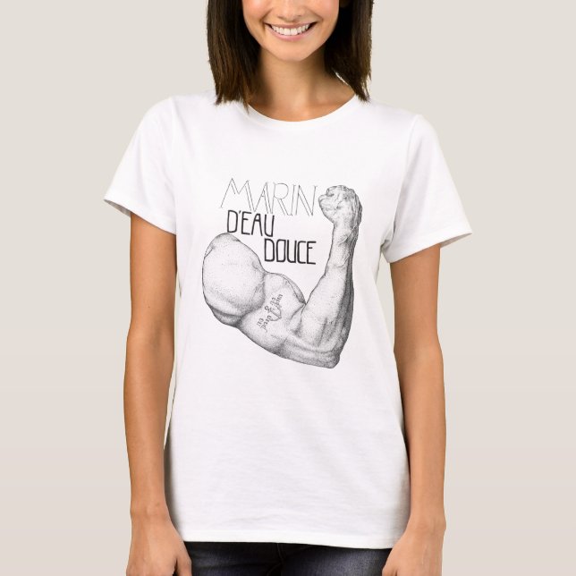 T-shirt Boyfriend marin d'eau douce (Framsida)