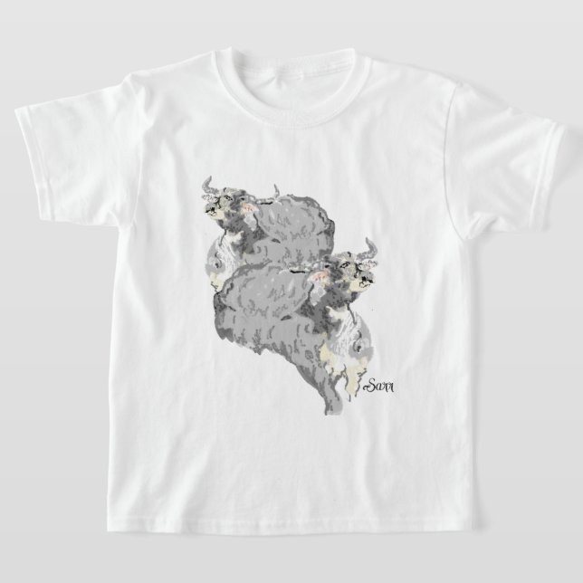 T-shirt: Buffalos dag T Shirt (Laydown)