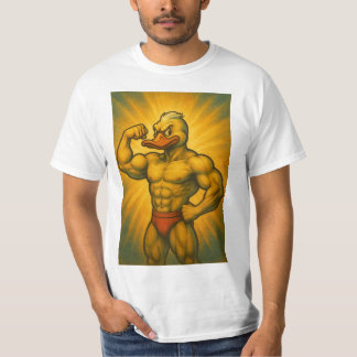 T-shirt canard dorée