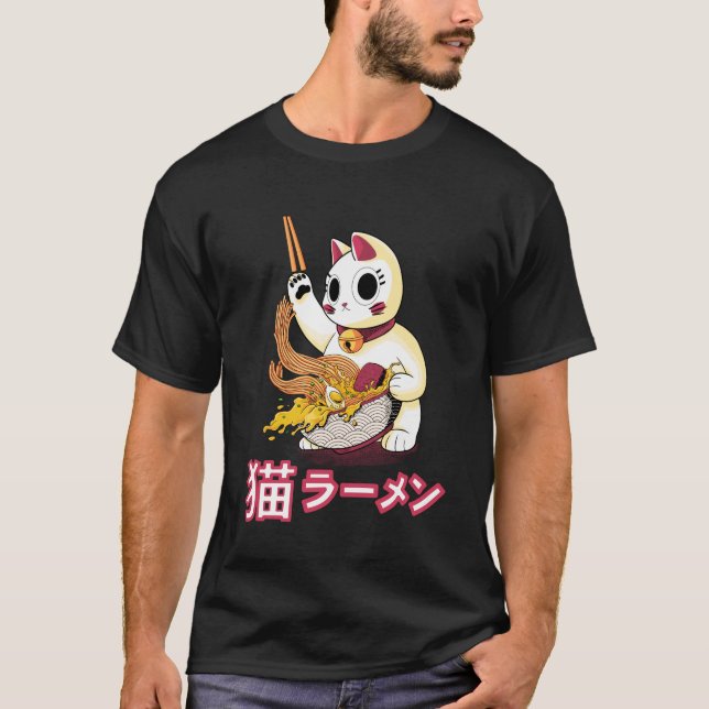 T-Shirt Cat Ramen (Framsida)