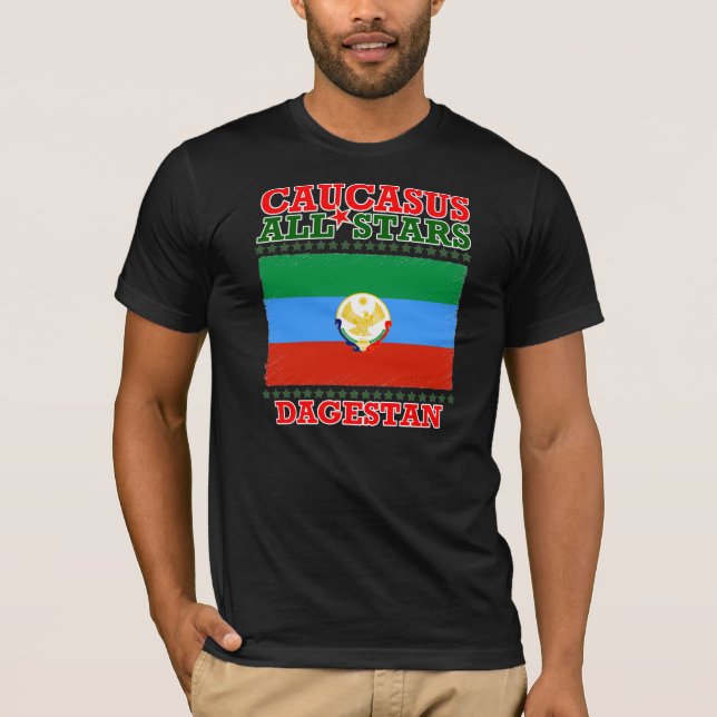 T-Shirt Caucasus All Stars Dagestan (Framsida)