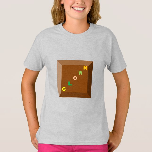 T-Shirt cendre enfants CHOCOLAT CLOWN (Framsida)