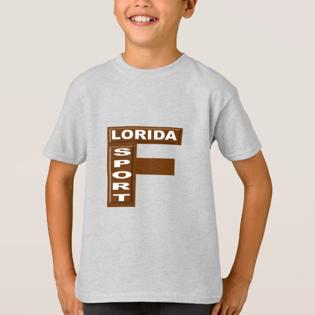 T-shirt cendre enfants CHOCOLAT  FLORIDA  SPORT (Framsida)