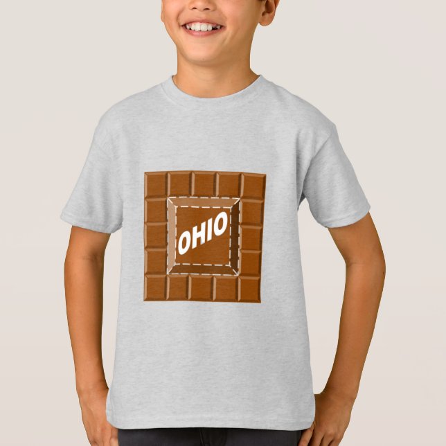 T-shirt cendre Enfants  CHOCOLAT  OHIO (Framsida)