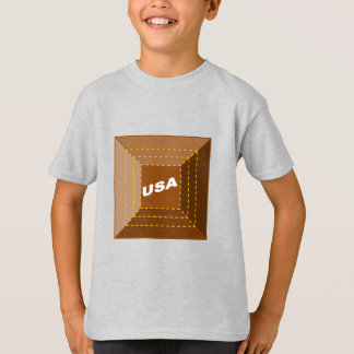 T-shirt cendre Enfants CHOCOLAT USA