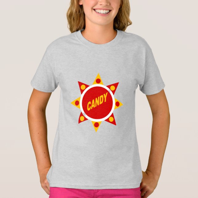 T-shirt cendre filles   CANDY (Framsida)