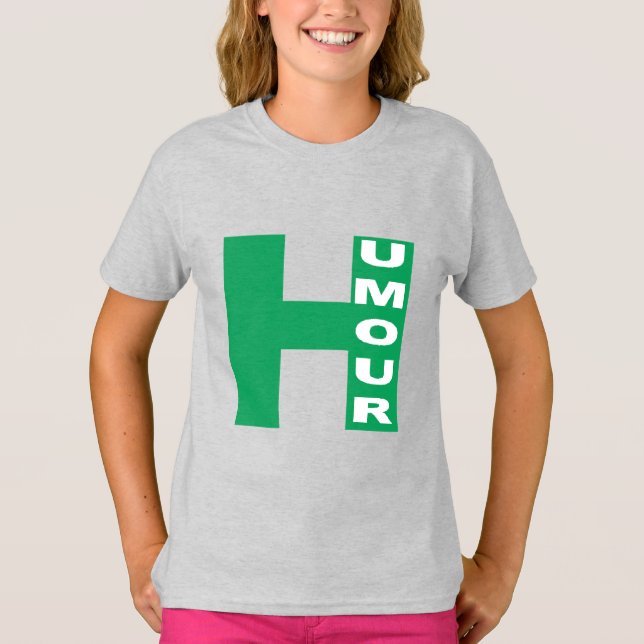 T-shirt cendre filles  HUMOUR (Framsida)