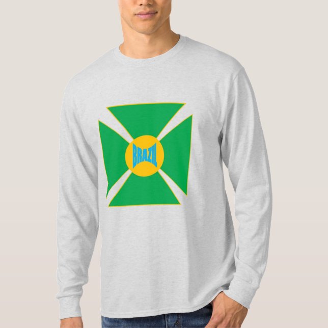 T-shirt cendre homme  DESIGN  BRAZIL (Framsida)