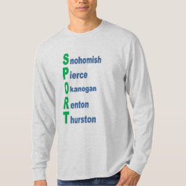 T-shirt cendre manches longues  TOURISM  SPORT  WA