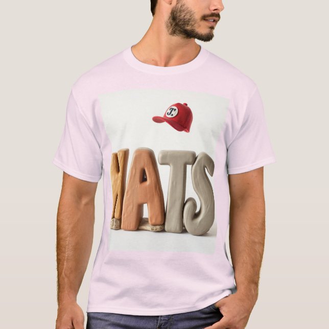 T-Shirt:Charming Clay World coola T-Shirt-design T Shirt (Framsida)