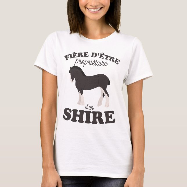 T-shirt Cheval percheron 2 (Framsida)
