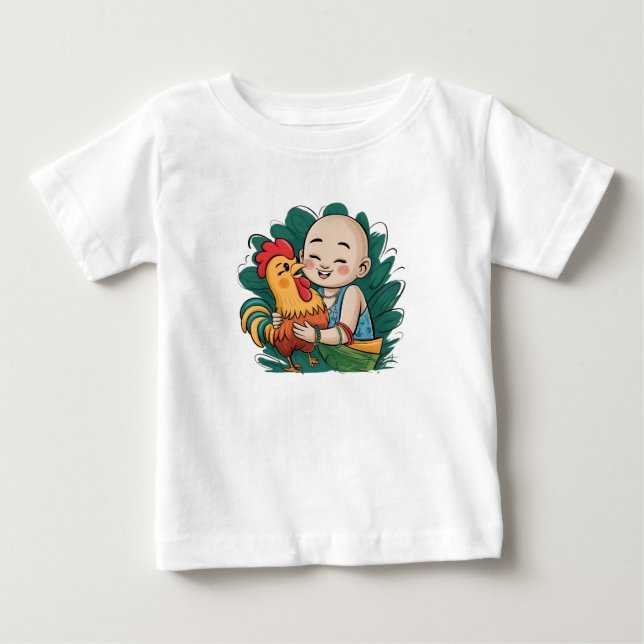 T-Shirt | Chloe Baby kramar tuppen (Framsida)