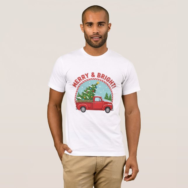 T-Shirt Christmas Truck (Hel framsida)