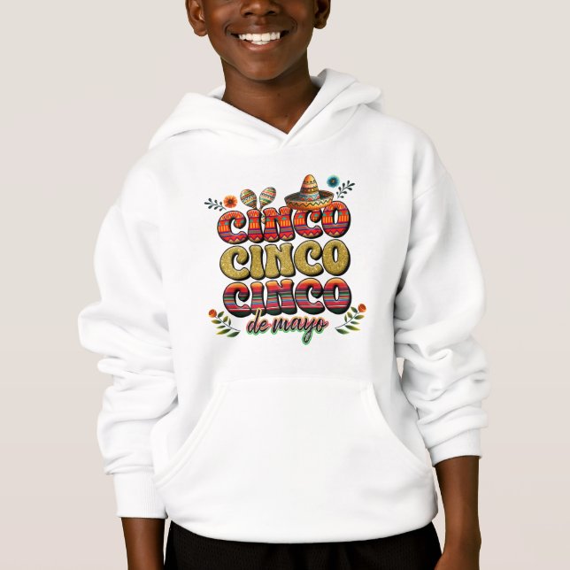 T-Shirt-Cinco De Mayo Hoodie T Shirt (Framsida)