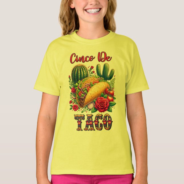 T-Shirt- Cinco De Mayo T Shirt (Framsida)