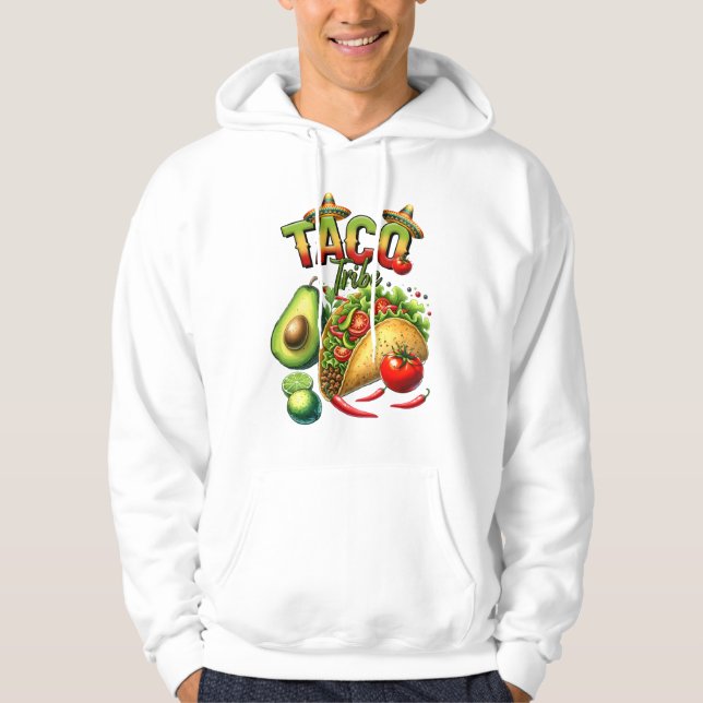 T-Shirt-Cinco De Mayo Tröja Hoodie (Framsida)