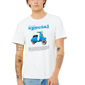 T-Shirt Classic Scooter V-50 Speciell Blue