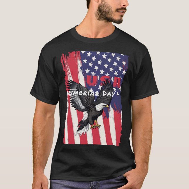 T-shirt classique de la Messe Memorial Day (Framsida)