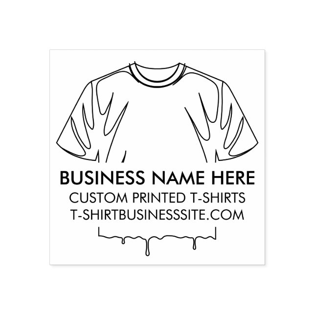 T-shirt Clothing Apparel Print Business Stämpel (Tryck)