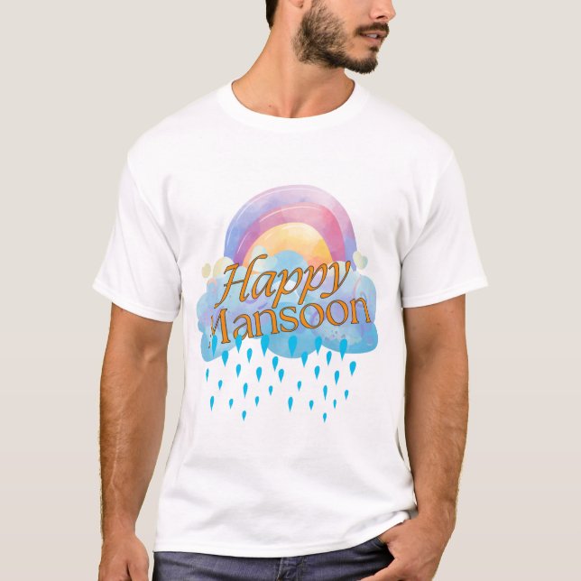 T-Shirt "Cloudy Daydrömmare: Rainbow Edition Editi (Framsida)