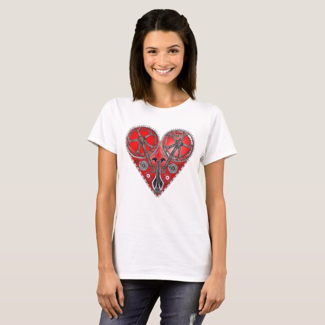 T-shirt Cœur Mécanique Vélo (Hel framsida)
