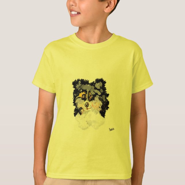 T-Shirt : Collie (Framsida)