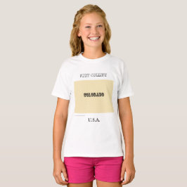 T-shirt - Colorado Karta med City