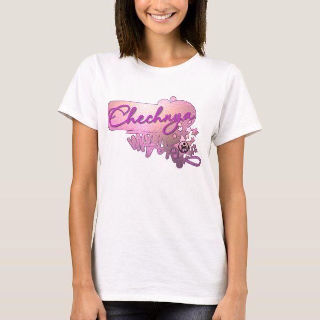 T-shirt Cool Chechnya pink (Framsida)